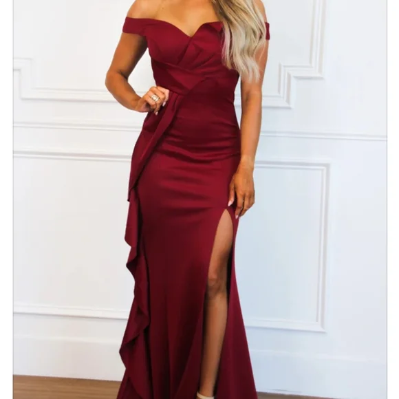 Dresses | Bella And Bloom Chic Beauty Slit Formal Dress | Poshmark